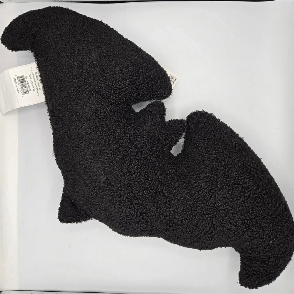 Halloween Plush Bat‎ Pillow Black Cozy Decor